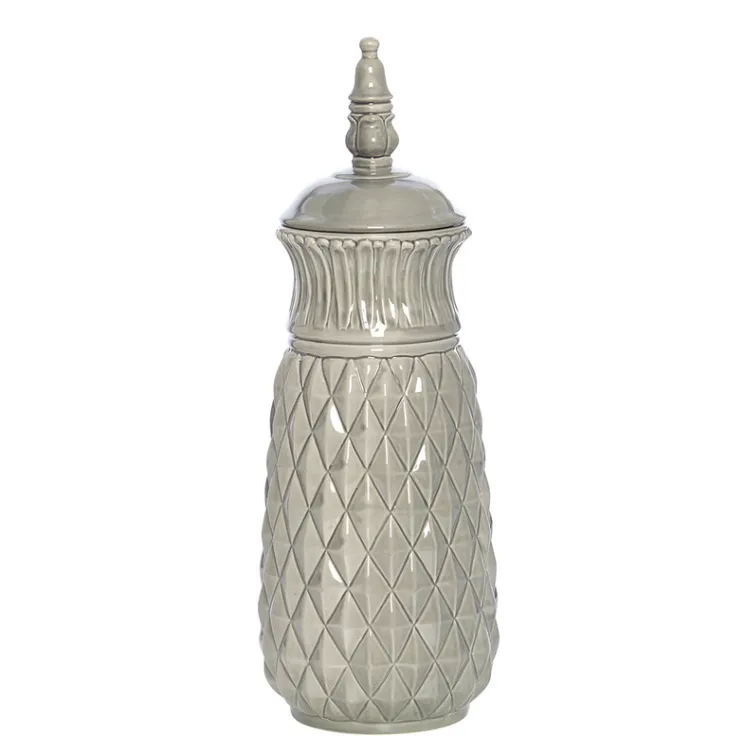 Grey Ginger Jar Large