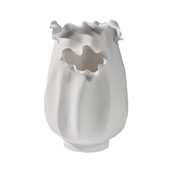 White Ceramic Vase with Portal