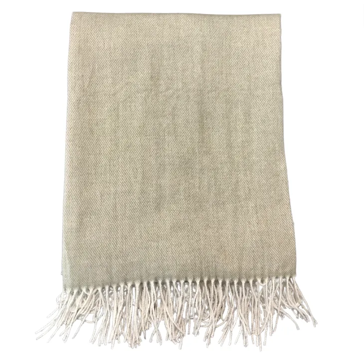 Light green polyester Throw