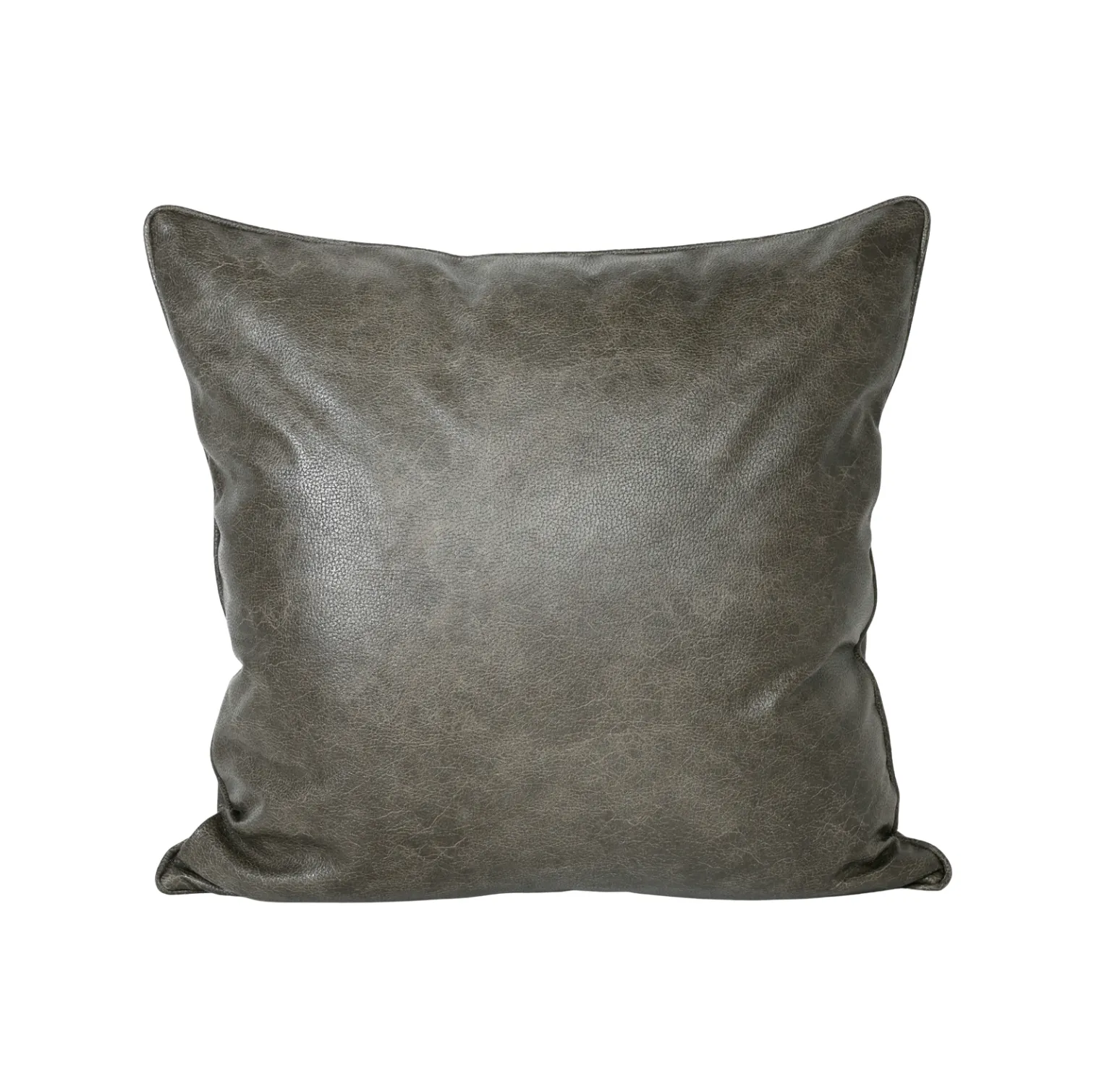 Military Green Leather Cushion
