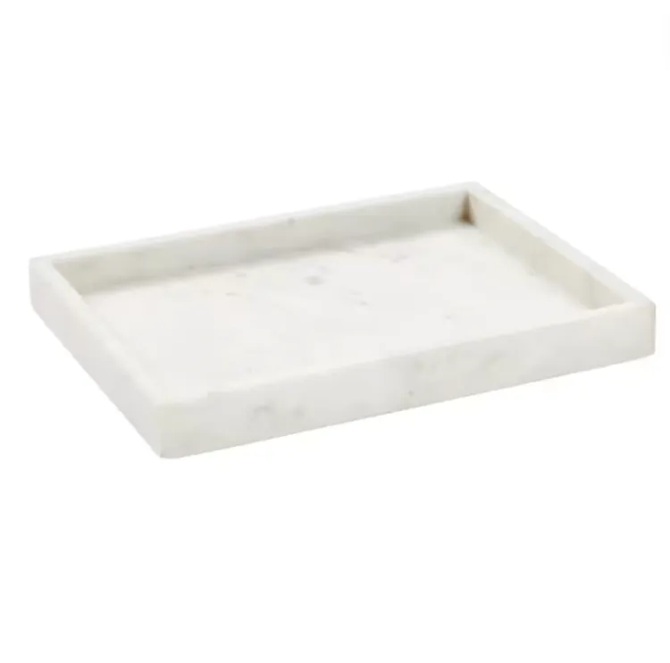 Marble White Rectangle Tray