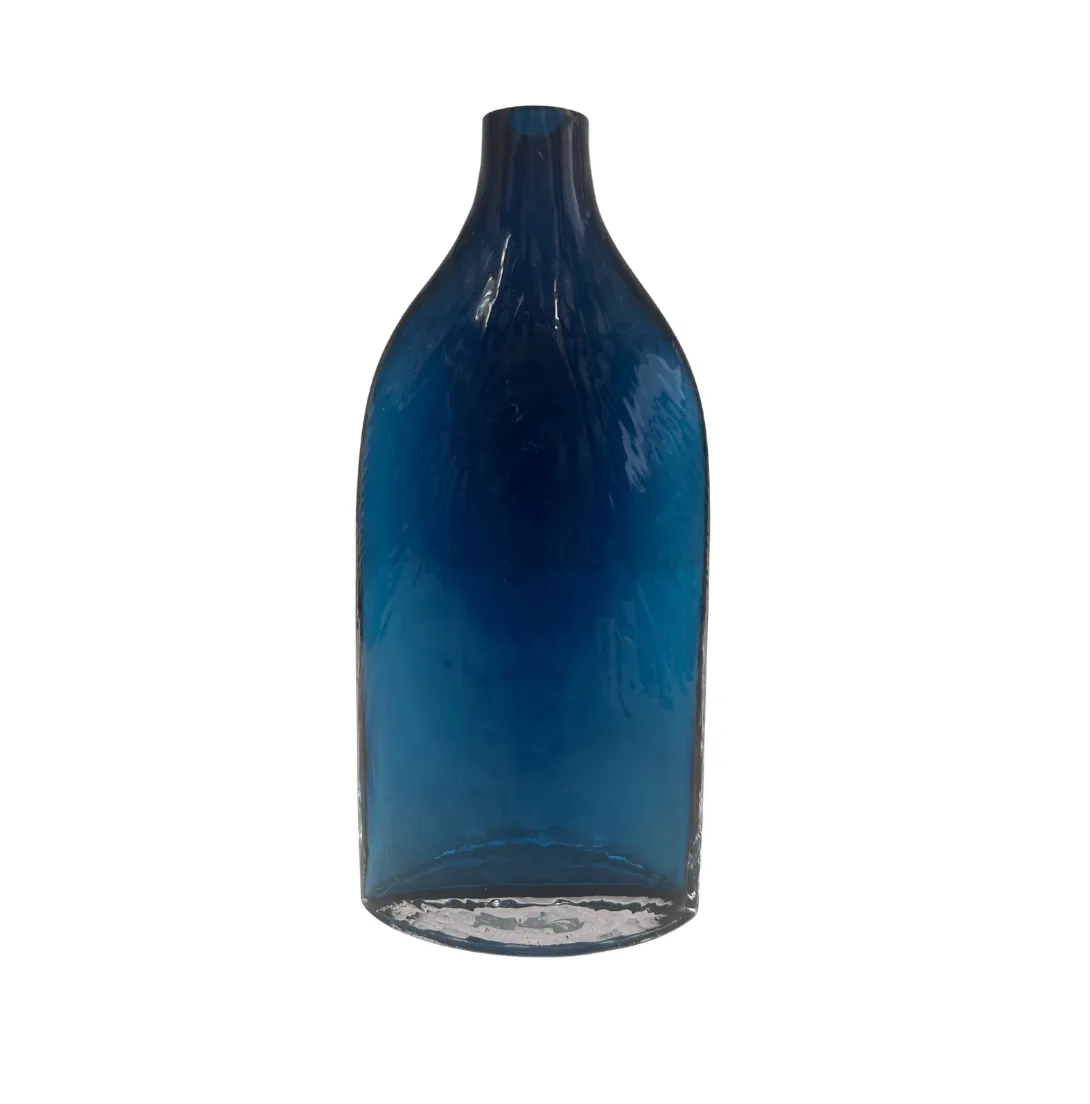 Blue Glass Vase Tall