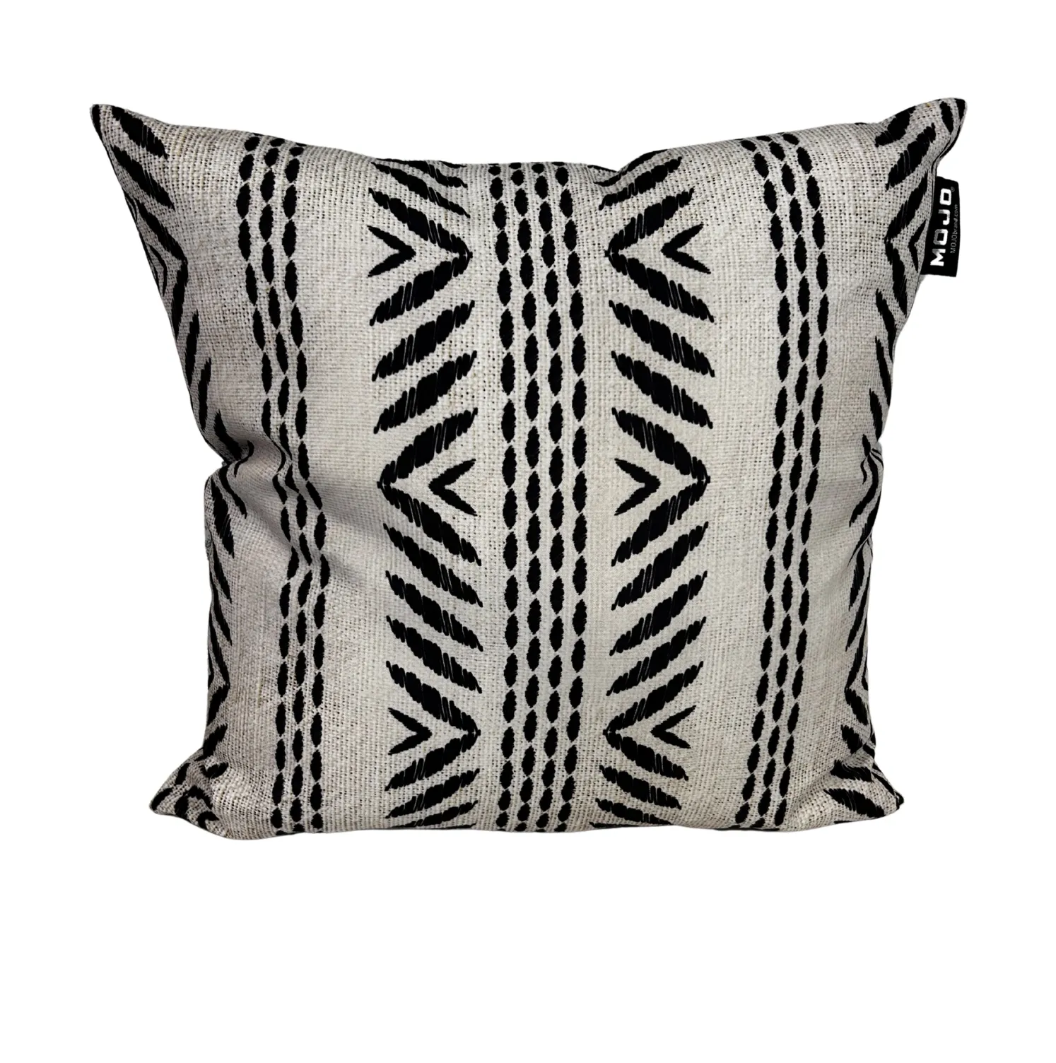 Outdoor Black / White Cushion