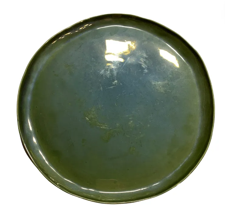 Bottle Green Glazed Platter 