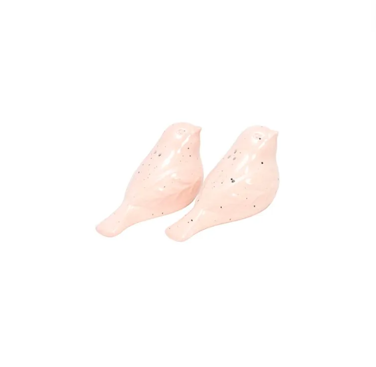 Pink Ceramic Bird S & P Shakers