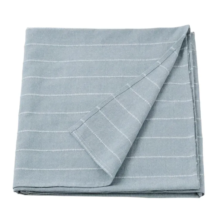 Sky Blue Stripe Throw