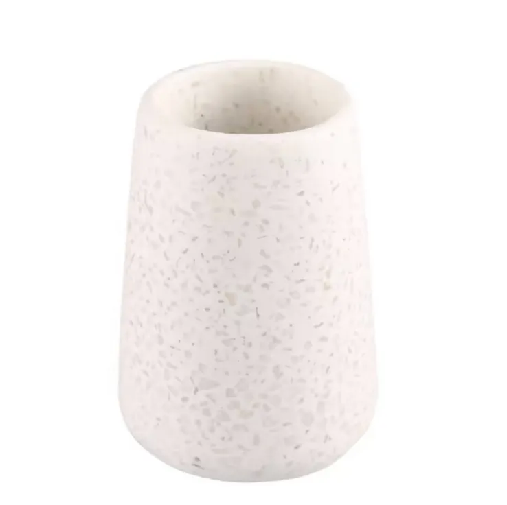 Terrazzo Cream Toothbrush Holder