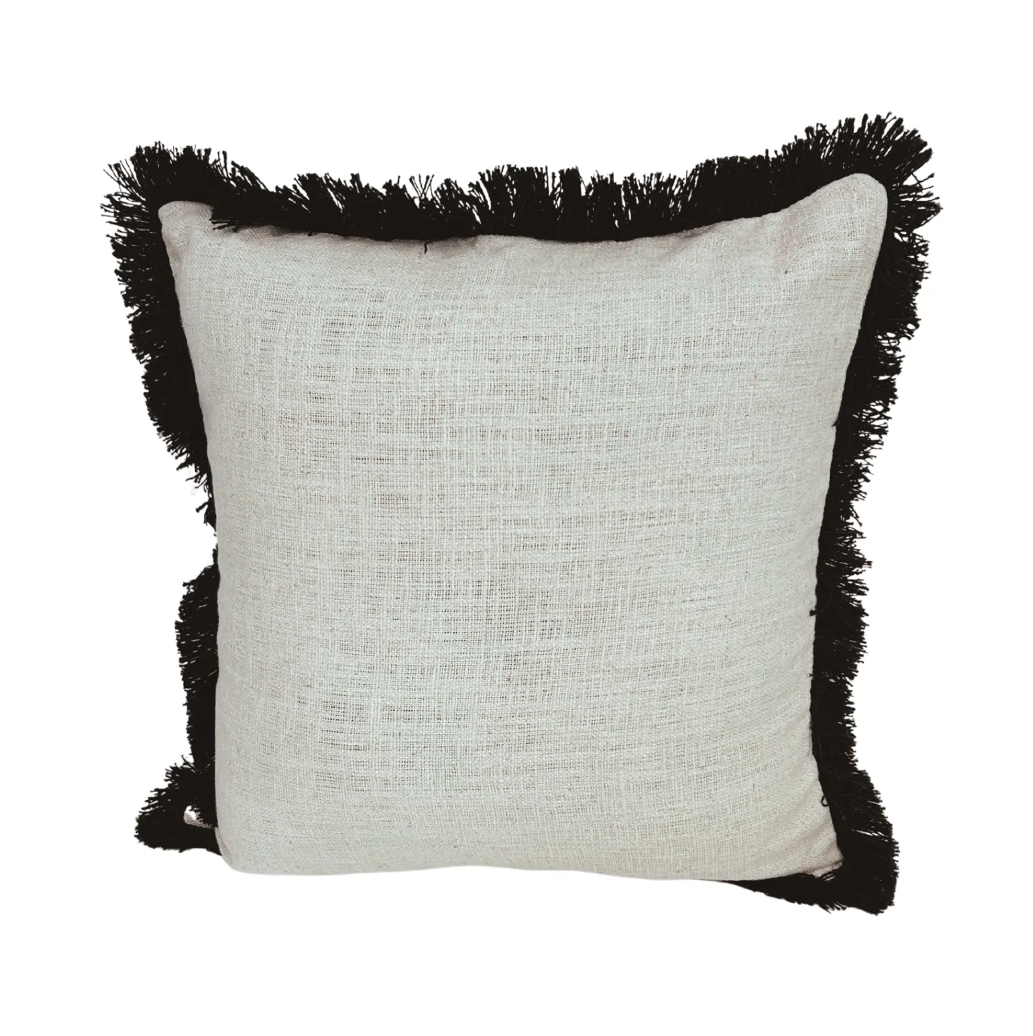 Cream with Black Frill Cushion