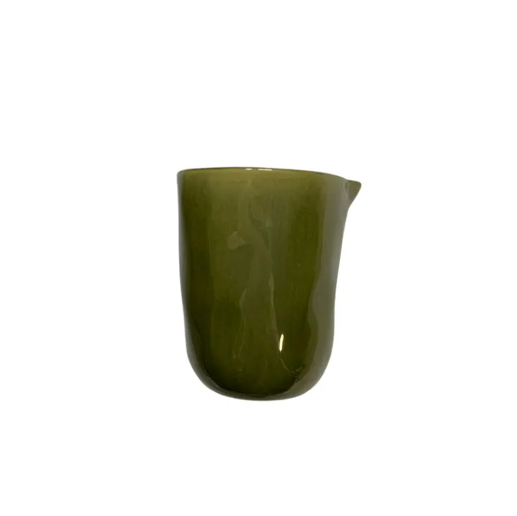 Green Glazed Ceramic Jug Small