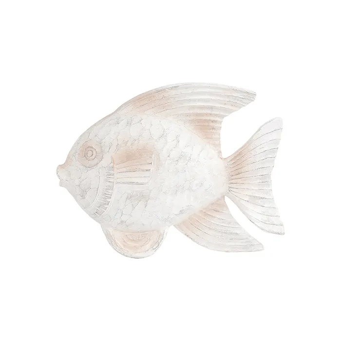 Fish wooden white small