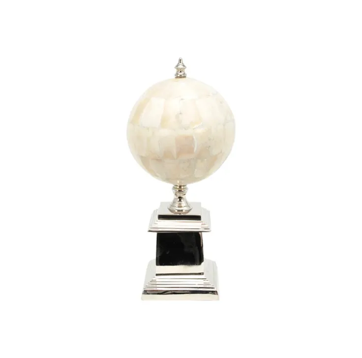 Bone Ball On Nickel Stand