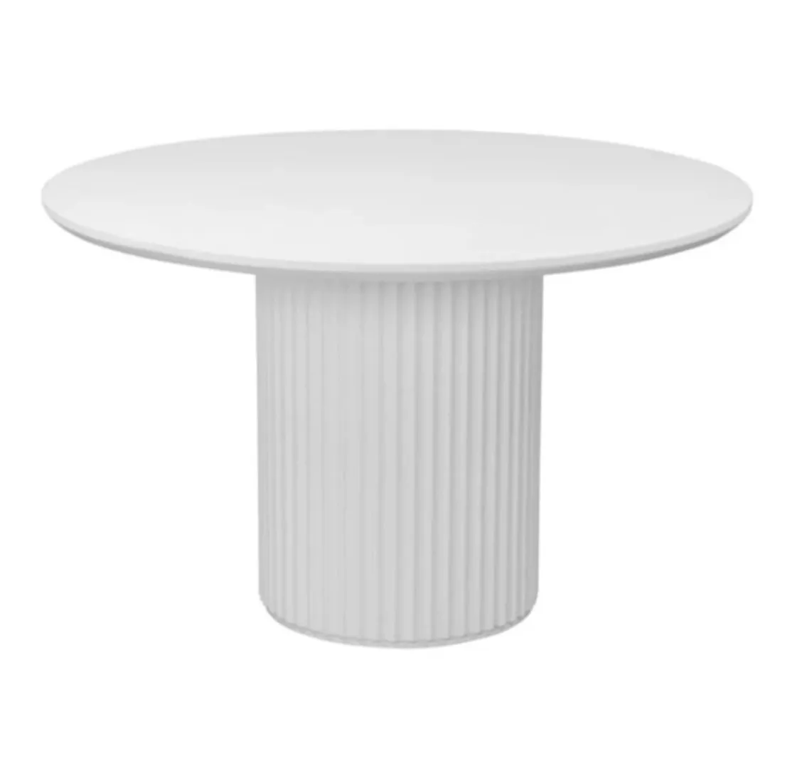 White Round Dining Table 1200