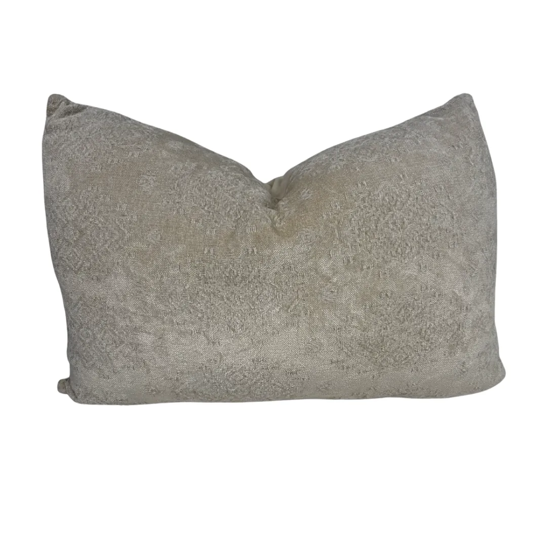 Grey Embossed Lumber Cushion