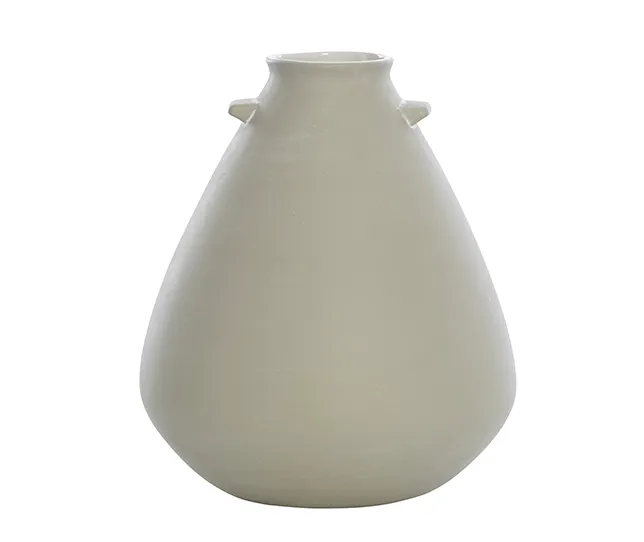 Ceramic grey vase large