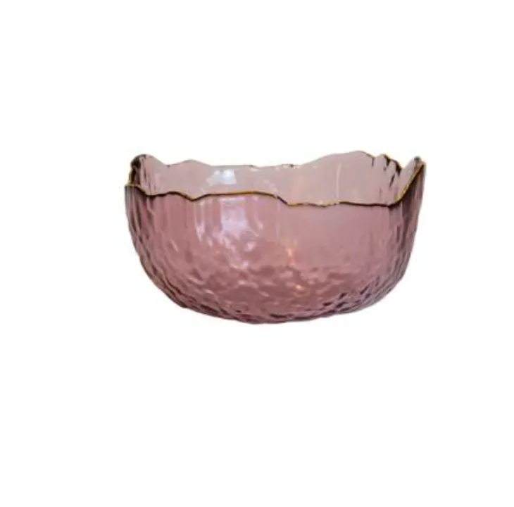Gold edge plum bowl