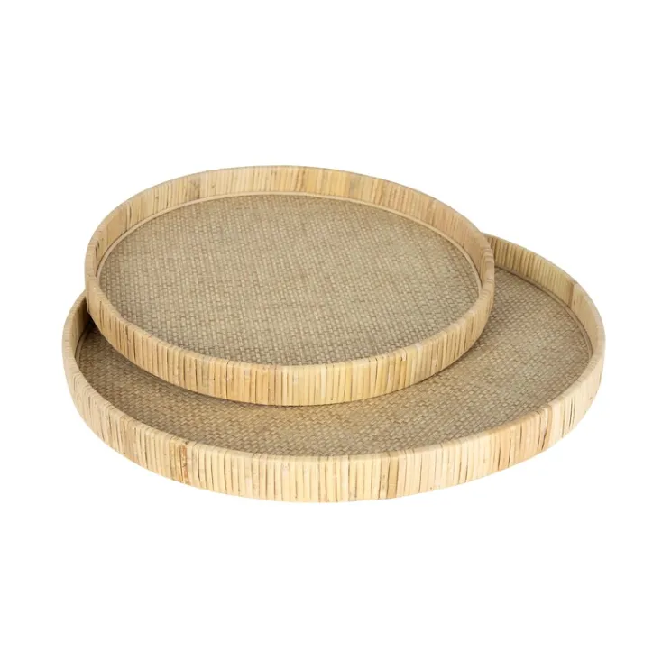 Rattan Round Tray