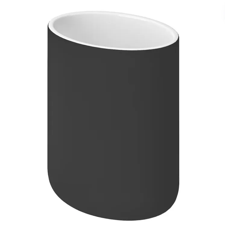 Black Toothbrush Holder