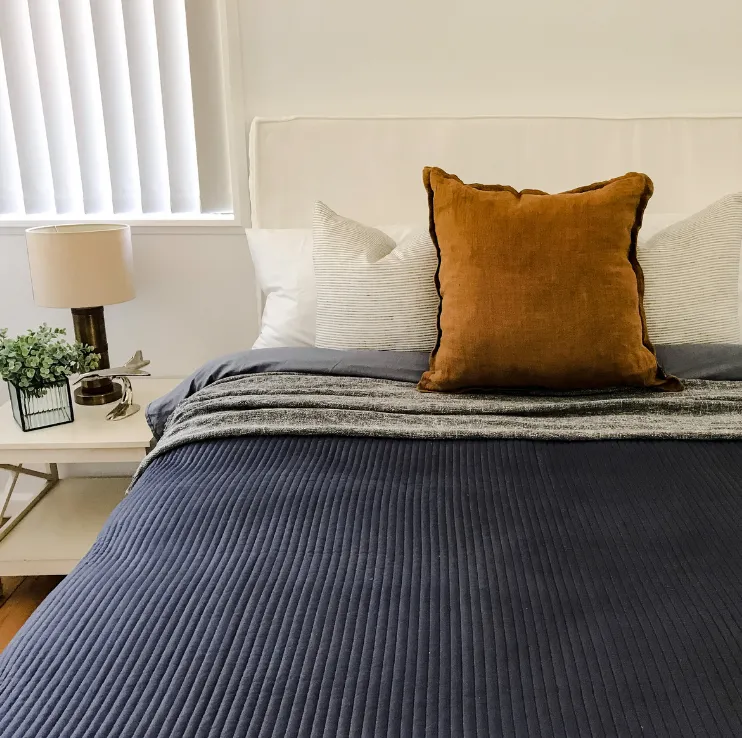 Navy Coverlet Bedding Set