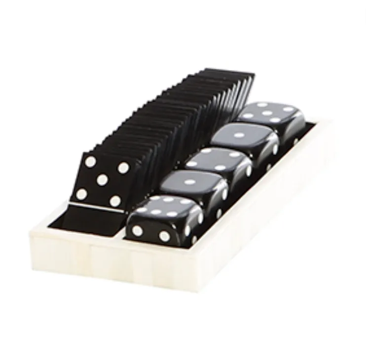 Cream Bone Domino’s 5 Dice Set