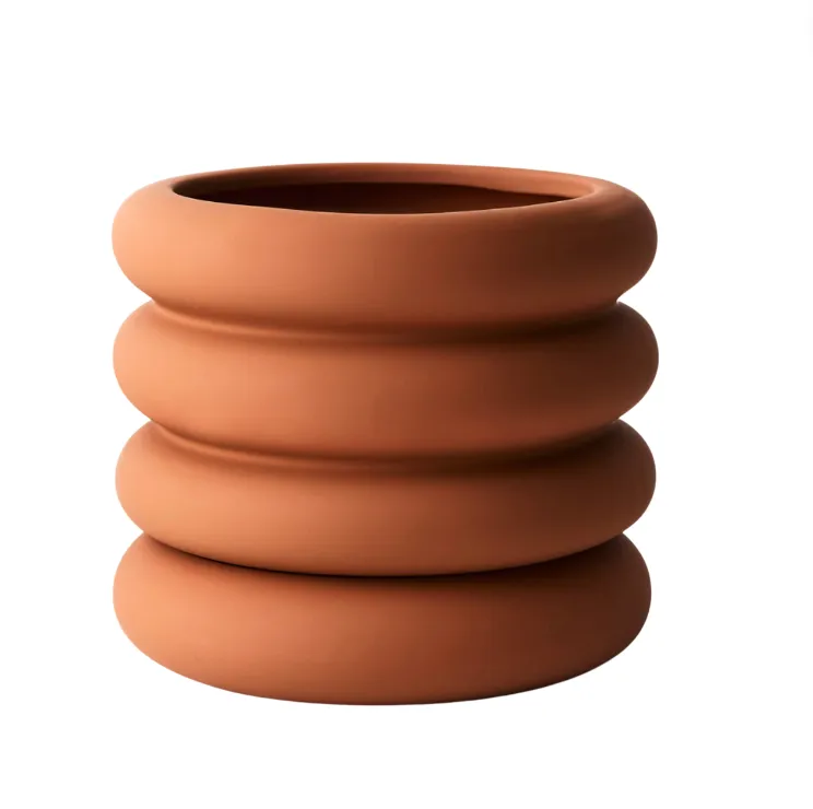 Danica w/saucer tangerine pot