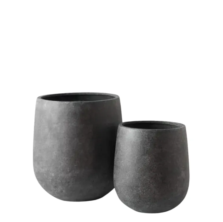 Grey Resin Pot