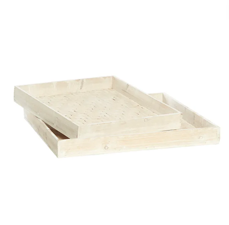 Bamboo Square Weave Tray