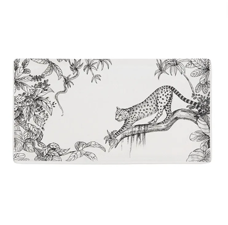 Leopard Rectangle  Platter