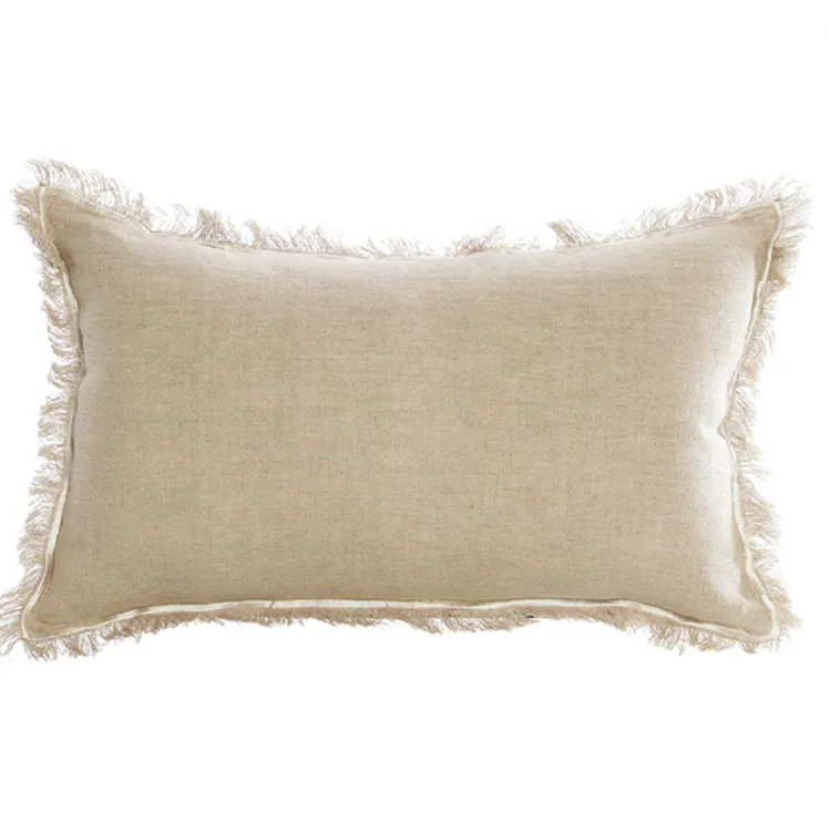 Sand linen fringe with stitching poly lumber