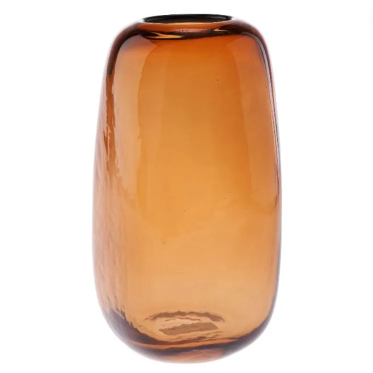 Amber Glass Vase Tall