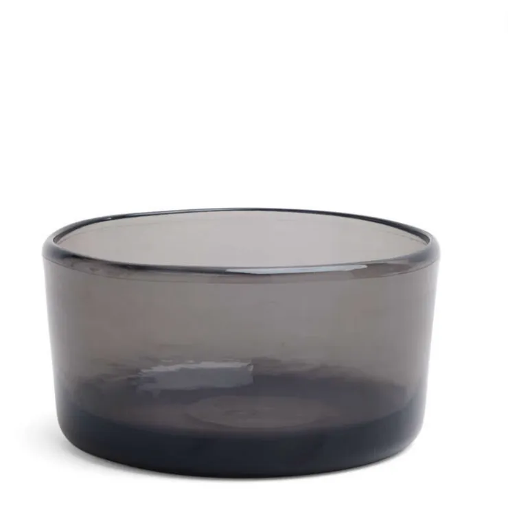 Acrylic Serving Bowl Dark Grey Small