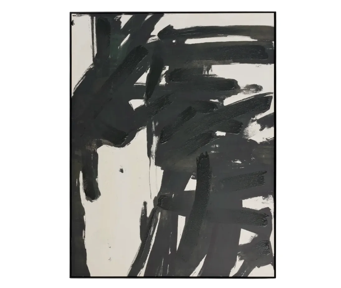 Black Abstract Wall Art X-Large