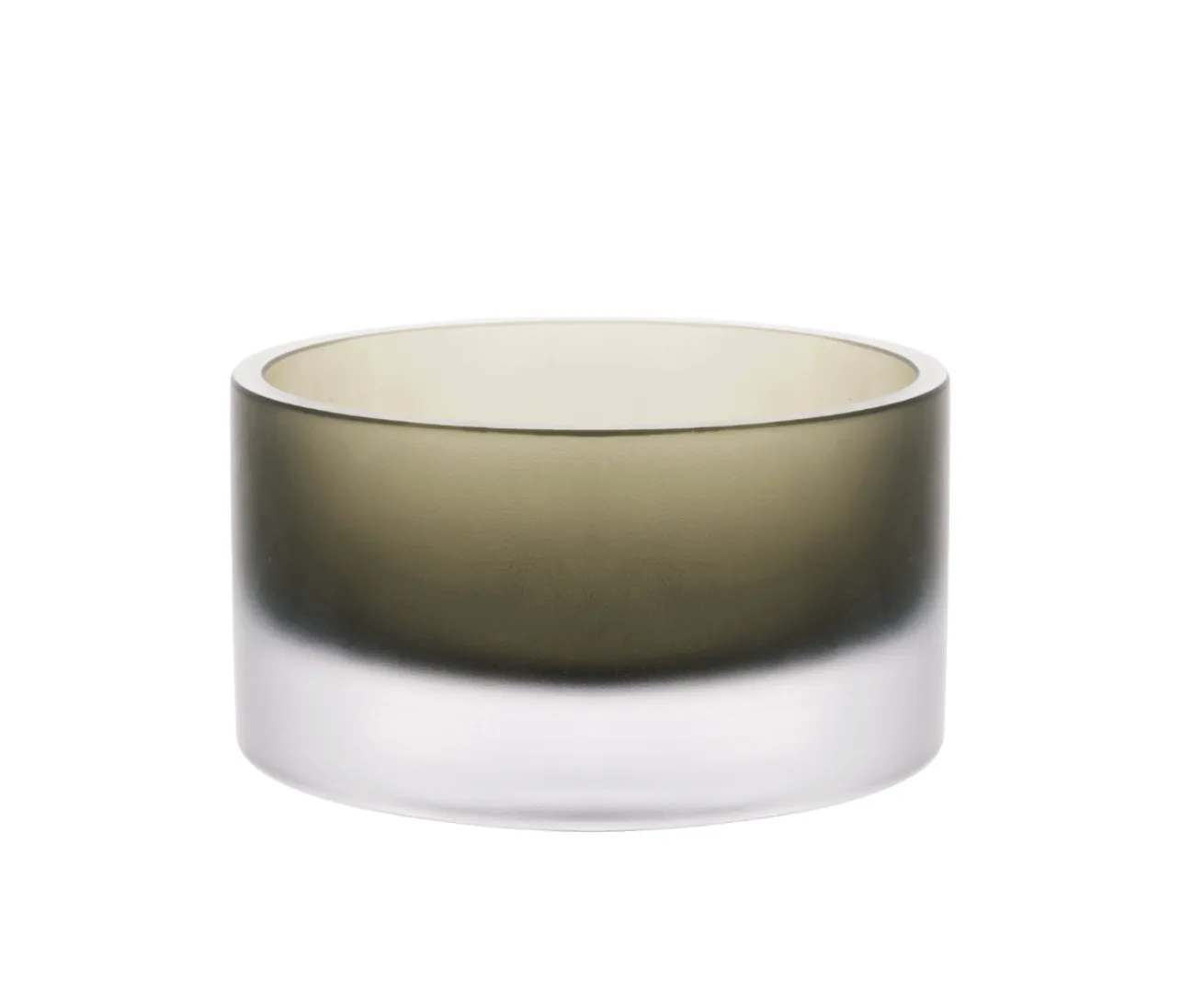 Green Frosted Glass Bowl