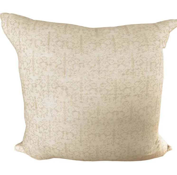 Sand filagree feather cushion 