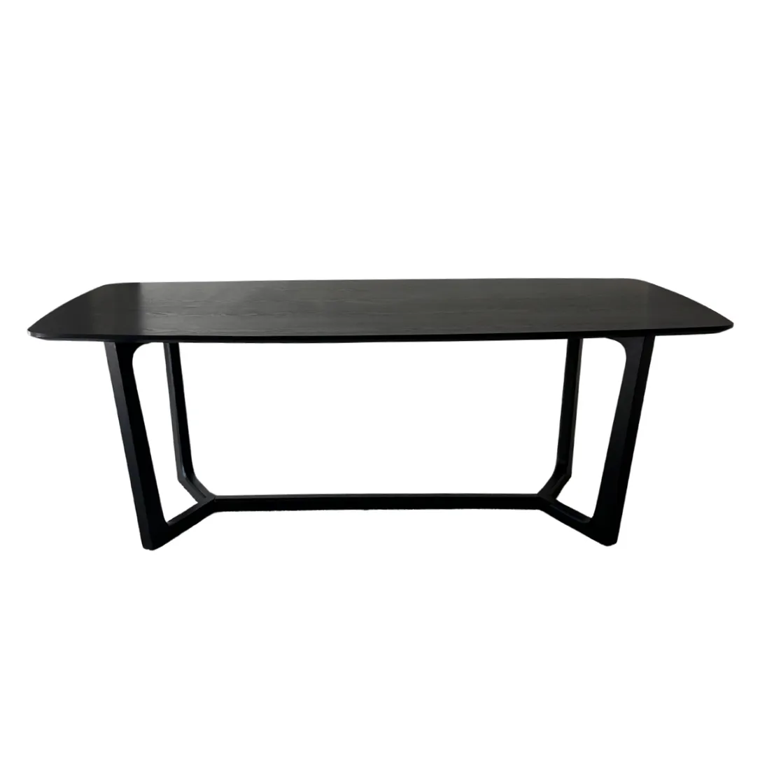 Black Rectangle Dining Table 
