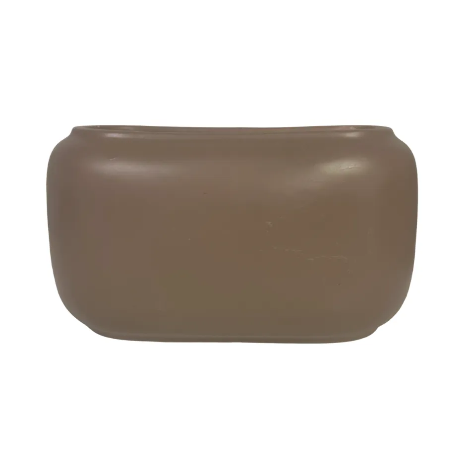 Ceramic Beige Vase Wide