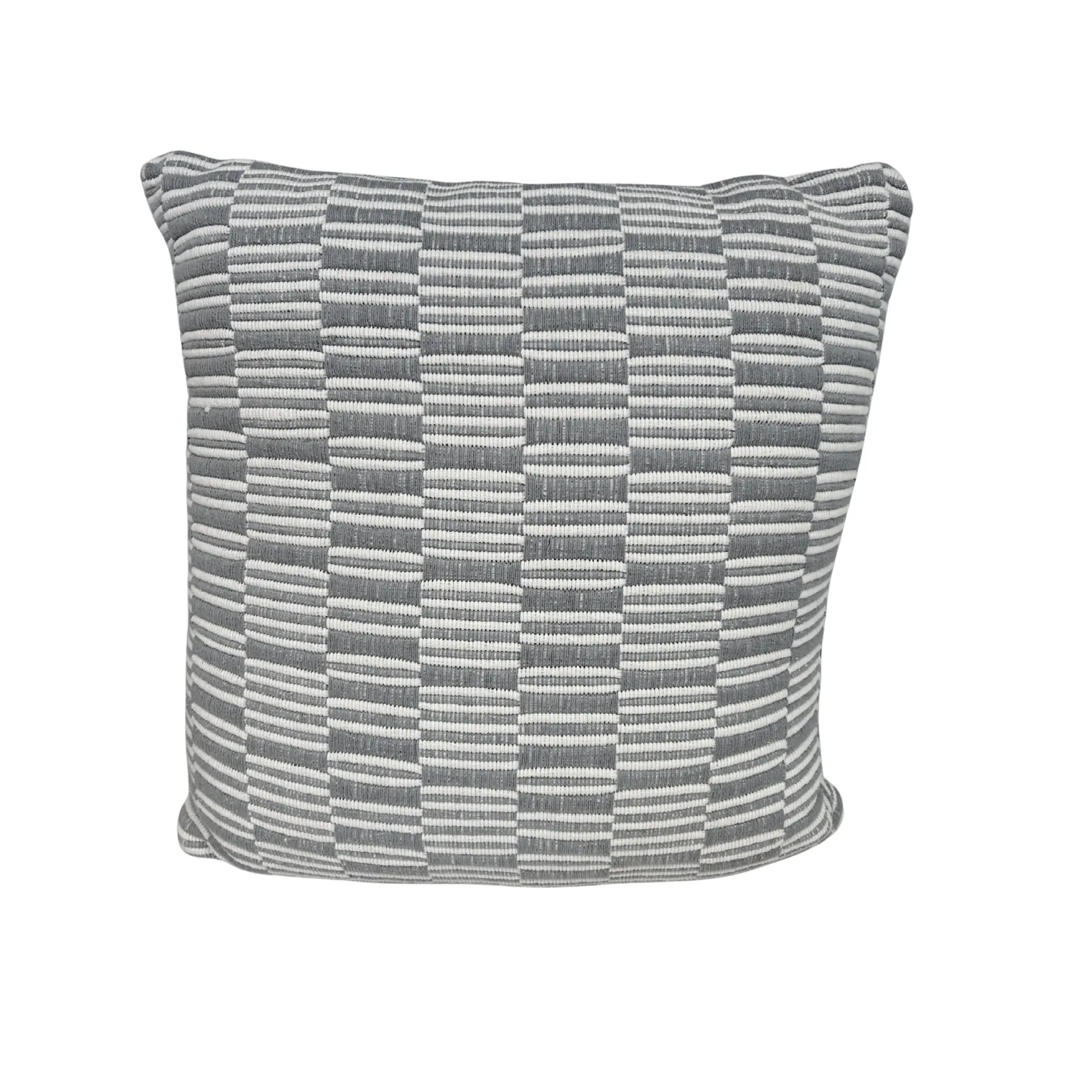Outdoor Pale Blue Stripe Cushion
