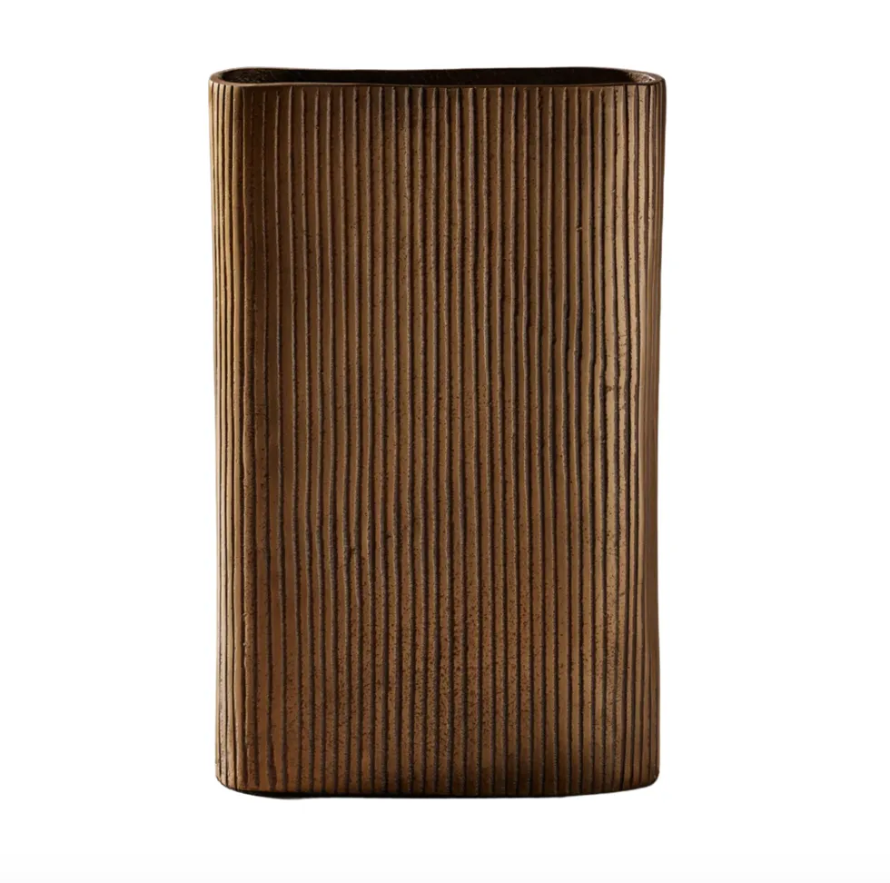 Brass Metal Tall Vase