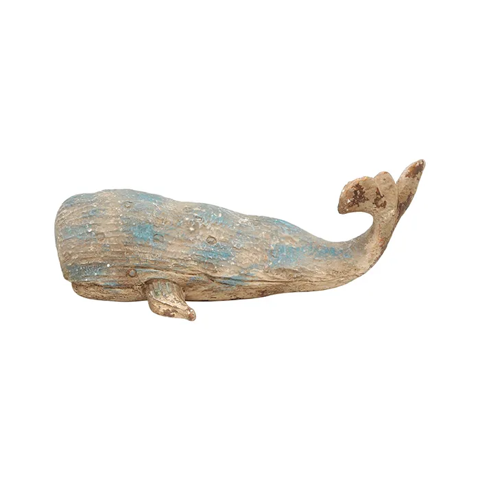 Whale Resin Woodgrain Blue