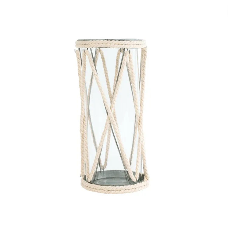 Rope glass lantern Small