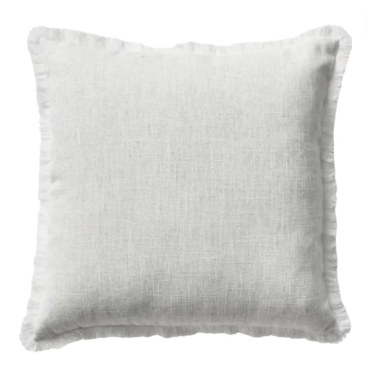 Cream / Natural Frill feather Cushion