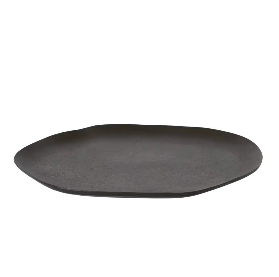 Black Metal Decor Tray