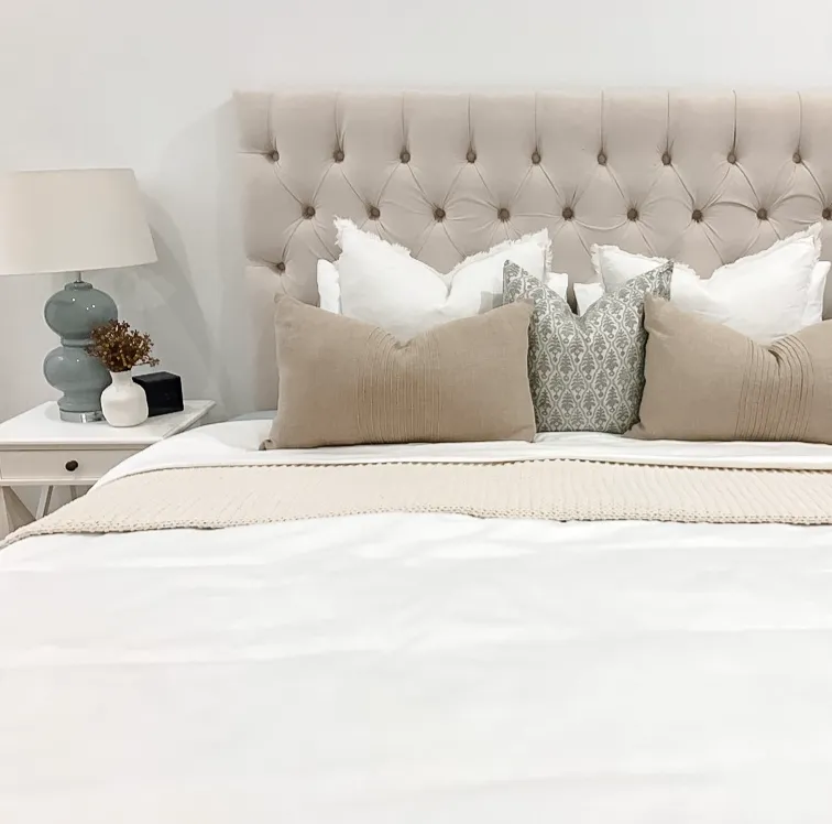 SK White Plain Cotton Set
