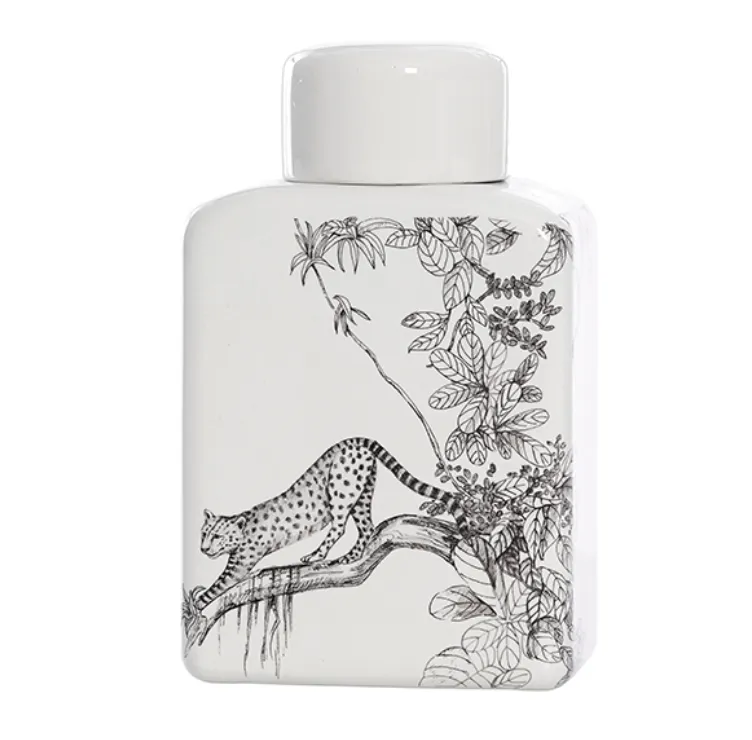 Leopard Ginger Jar