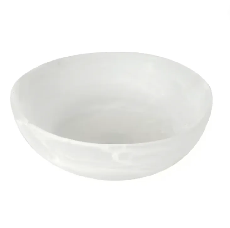 White Resin Bowl