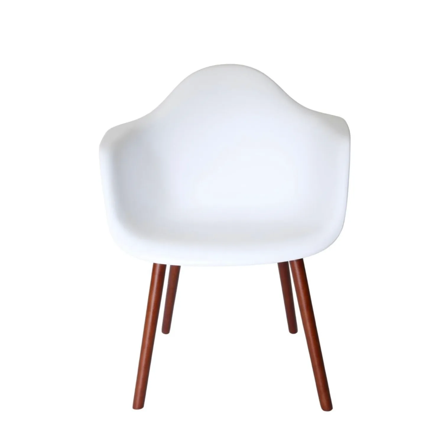 Outdoor White Tub Dining Chair