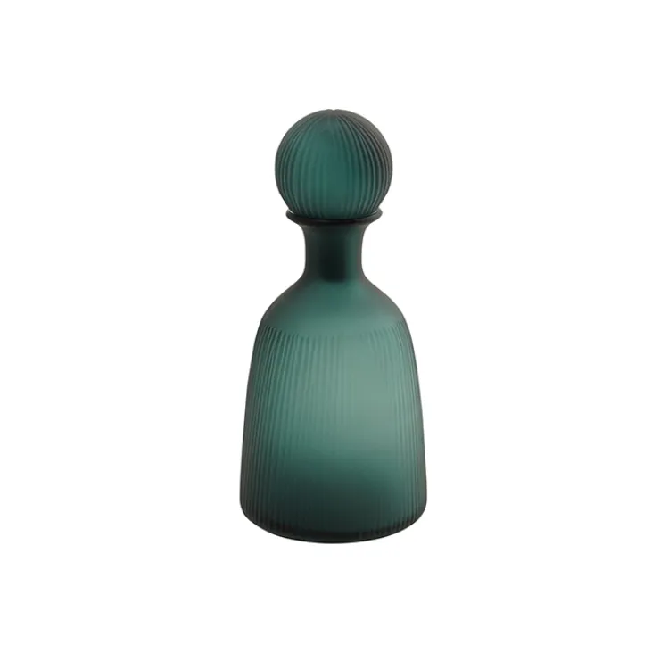 Decanter blue glass small