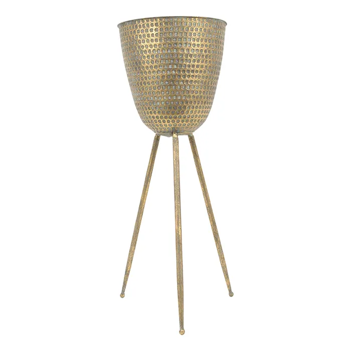 Bronze planter 3 leg lge
