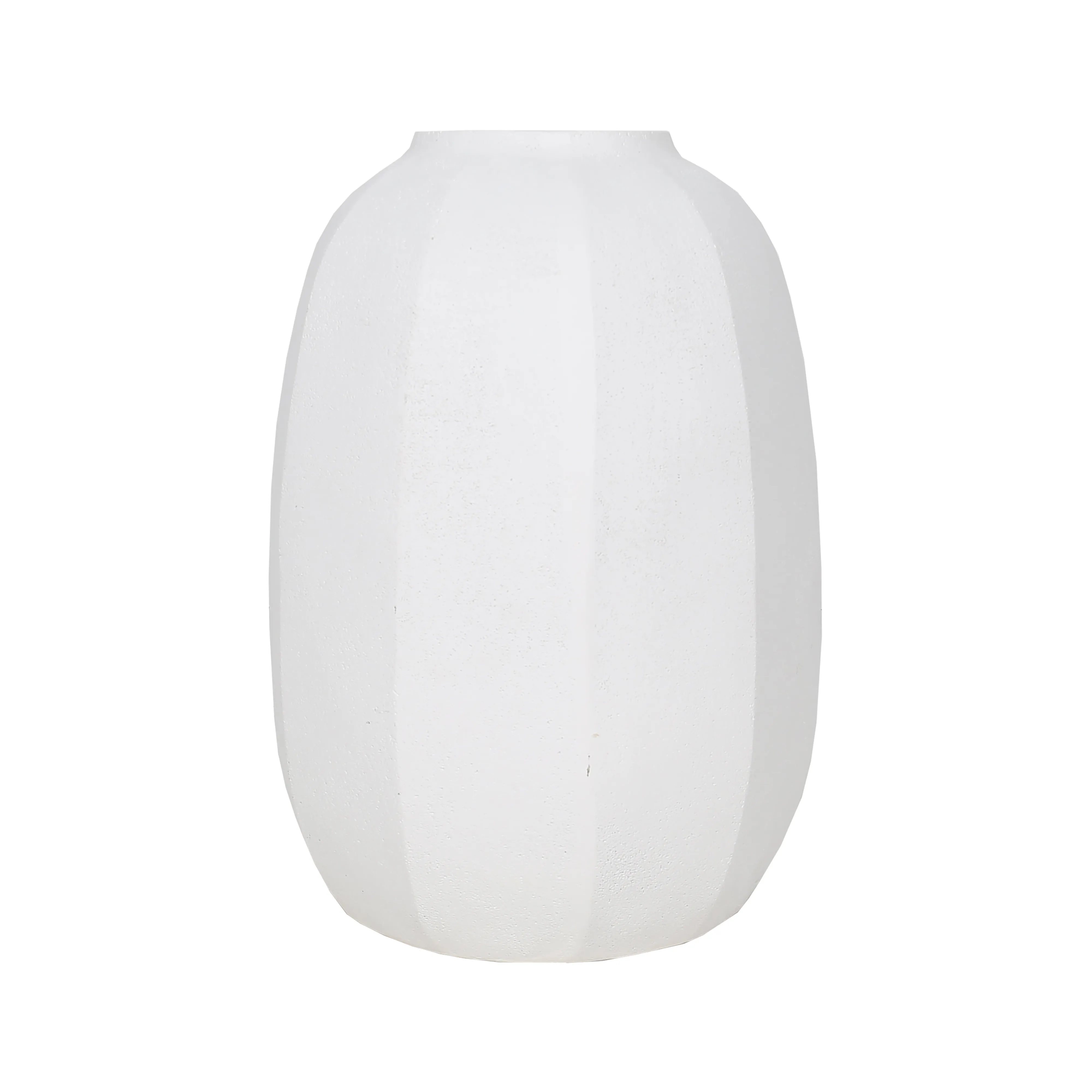 White Chalk Vase Round 