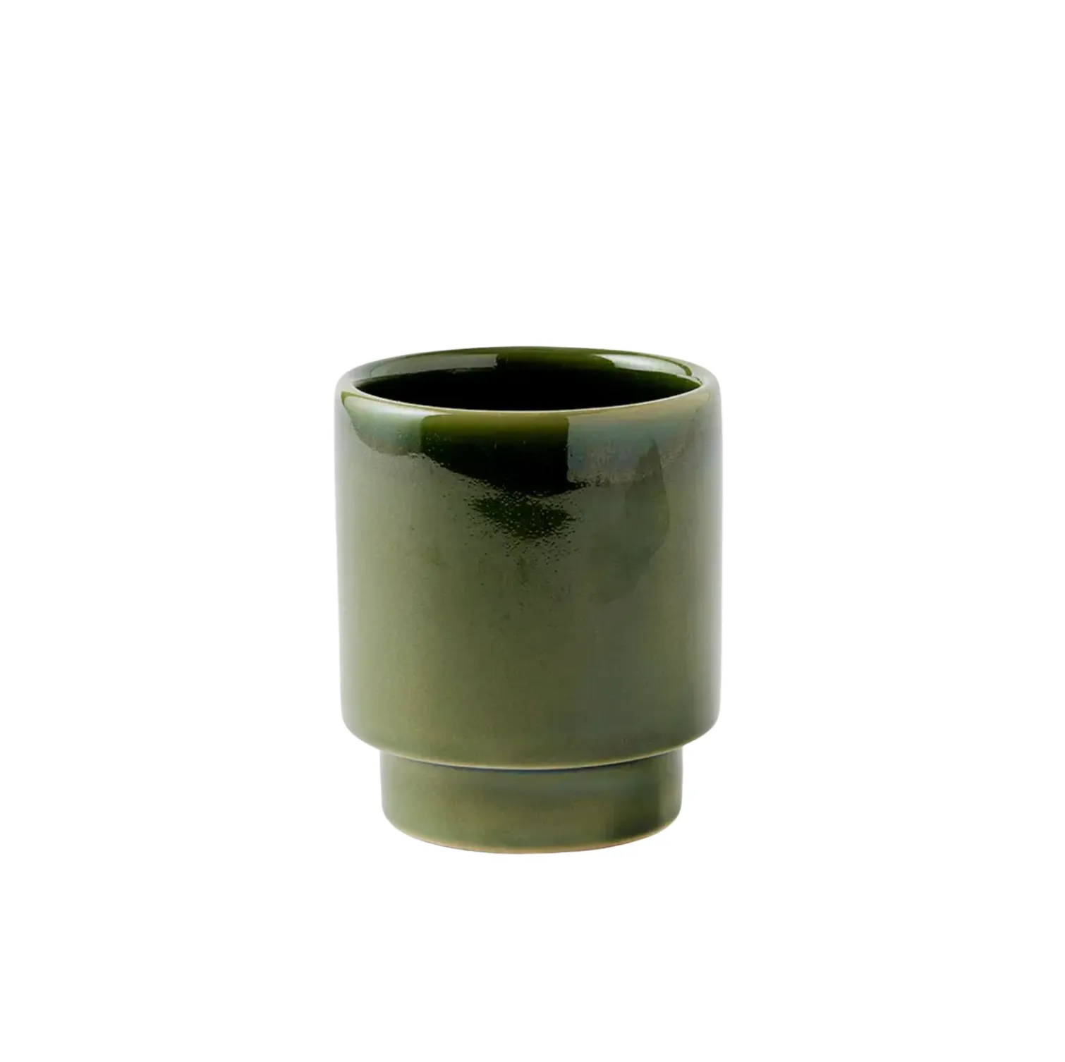 Olive Green Ceramic Toothbrush Holder