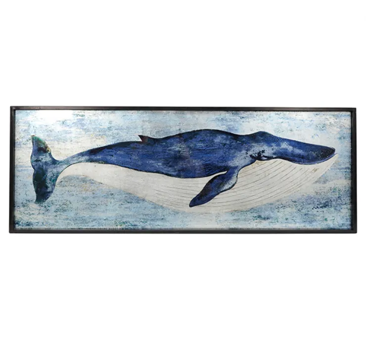 Whale wall artwork